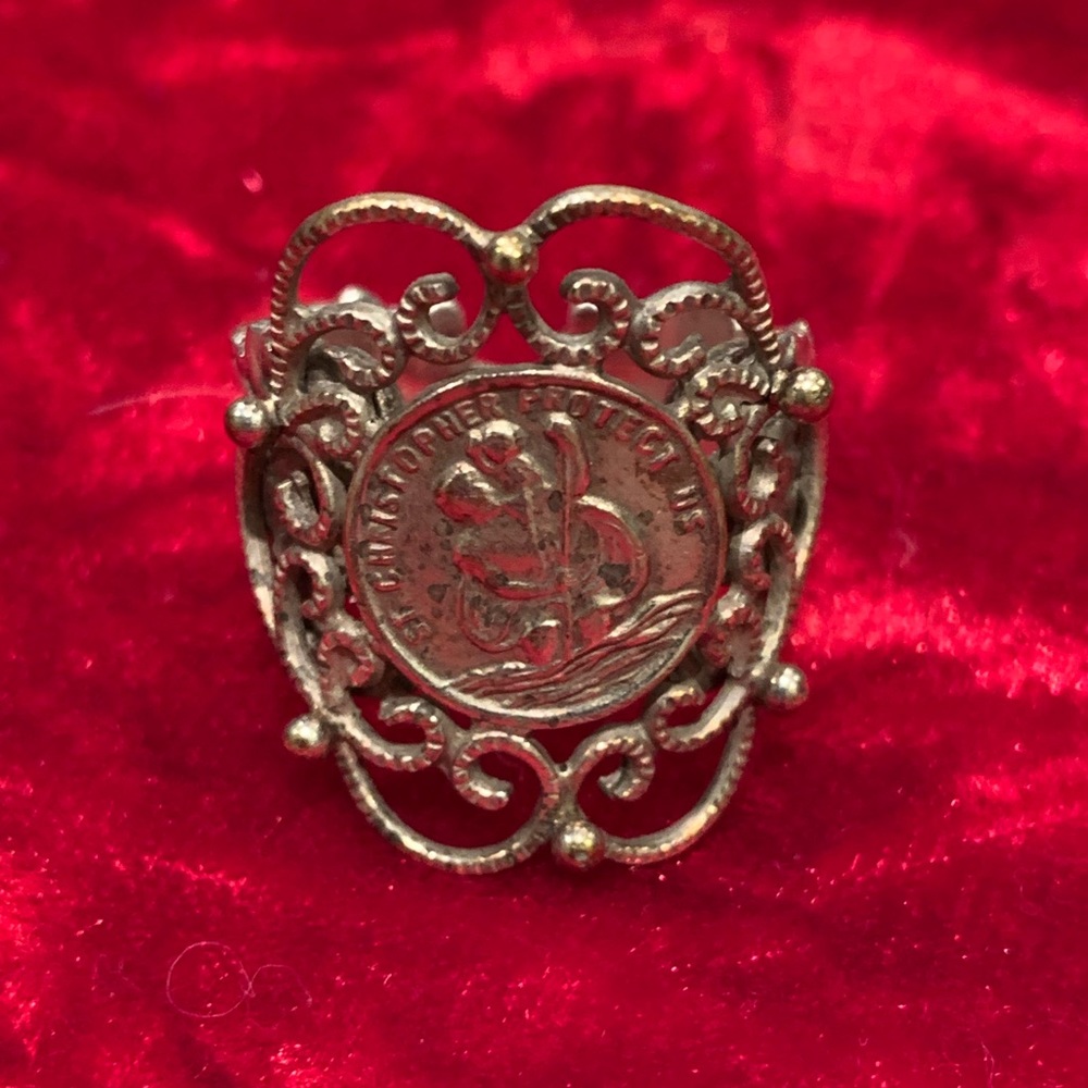 Virgins Saints and Angels St. Christopher ring